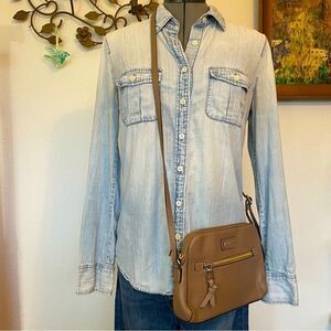 LODIS “Charlotte” taupe crossbody bag
